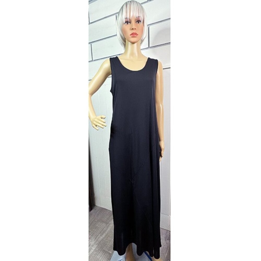 NEW Elizabeth & James Black Maxi Dress Sleeveless XXL Versatile Dressy or Casual